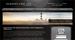 Desktop Screenshot of albanolawllc.com
