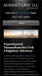 Mobile Screenshot of albanolawllc.com