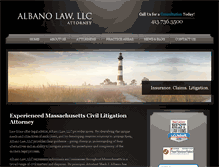 Tablet Screenshot of albanolawllc.com